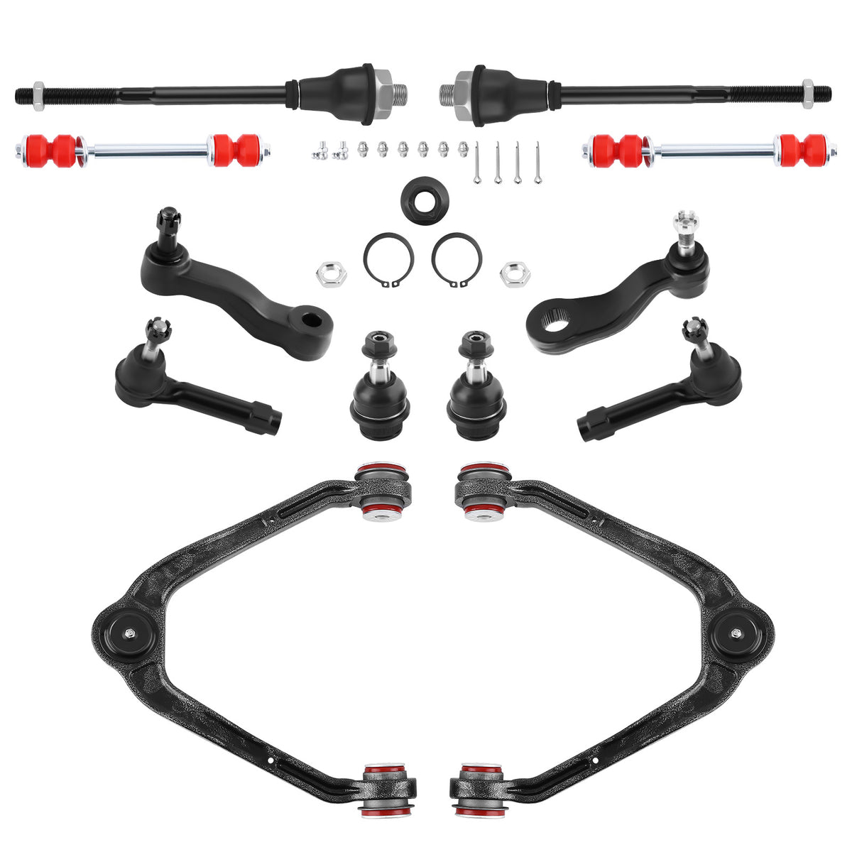 12x Upper Control Arms w/Poly Bushing Assembliy For 99-06 Silvverado compatible For Sierra 1500