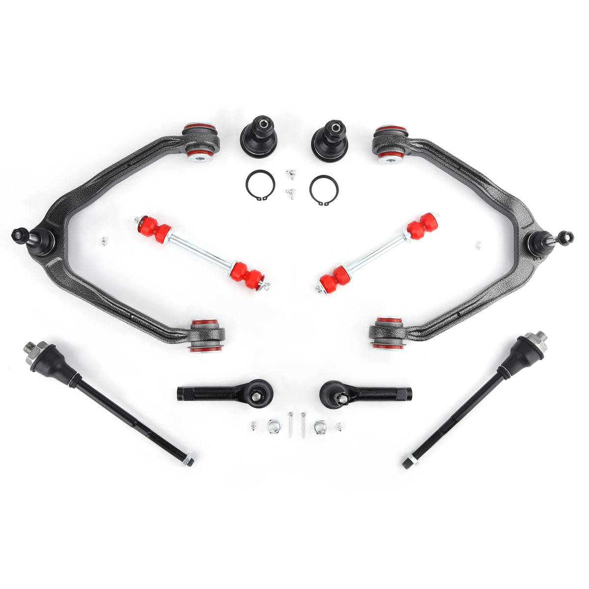 10pcs Suspension kit Upper Control Arm w/PU Bushing For 1999-2007 compatible For Silverado 1500
