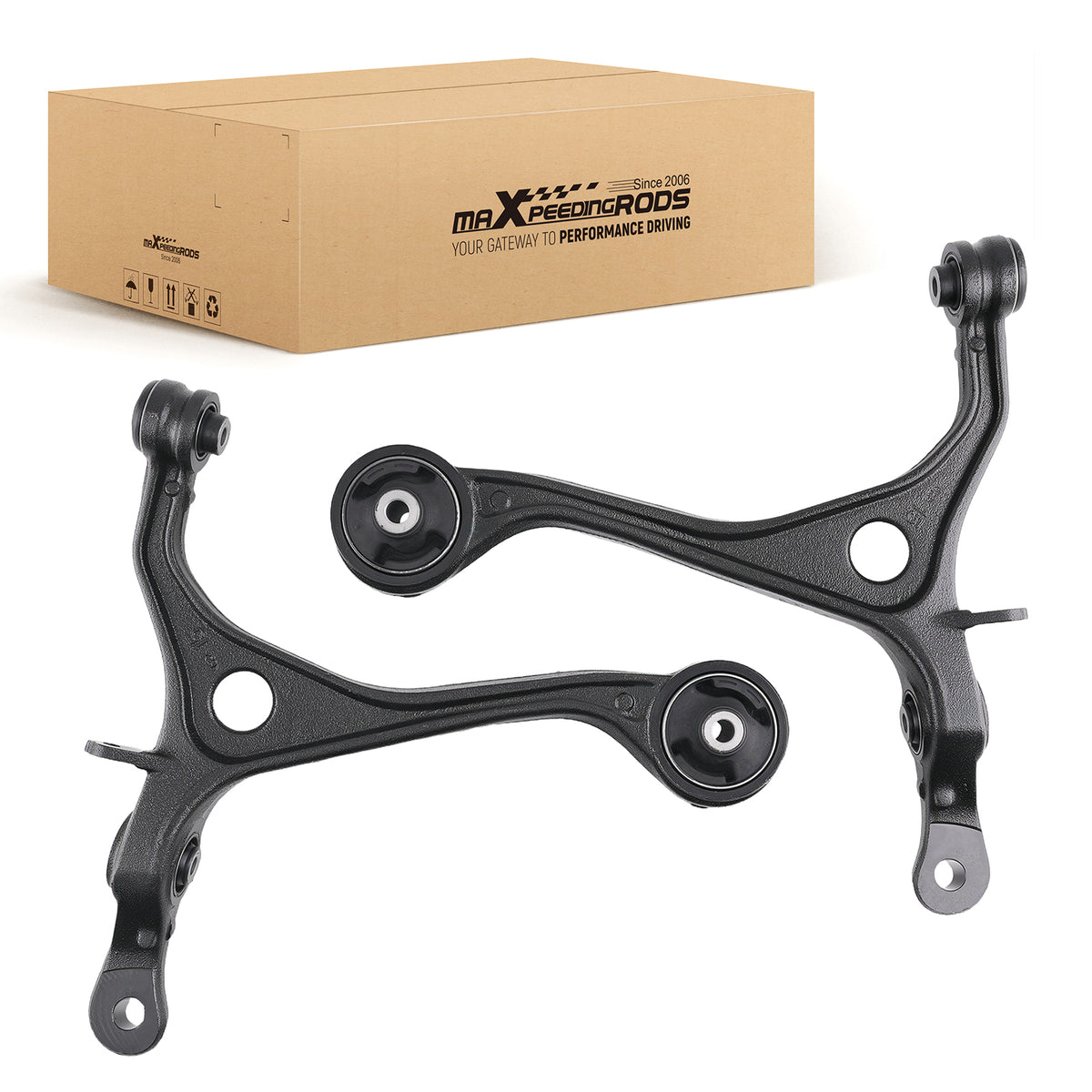 2x Front Lower Control Arms For 2003 2004 2005 2006 2007 compatible For Honda Accord compatible For Acura TSX