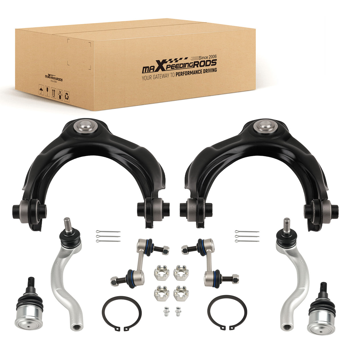 8Pcs Front Suspension Kit Compatible For Honda Accord 2008-2012 compatible For Acura TSX 2009-2014
