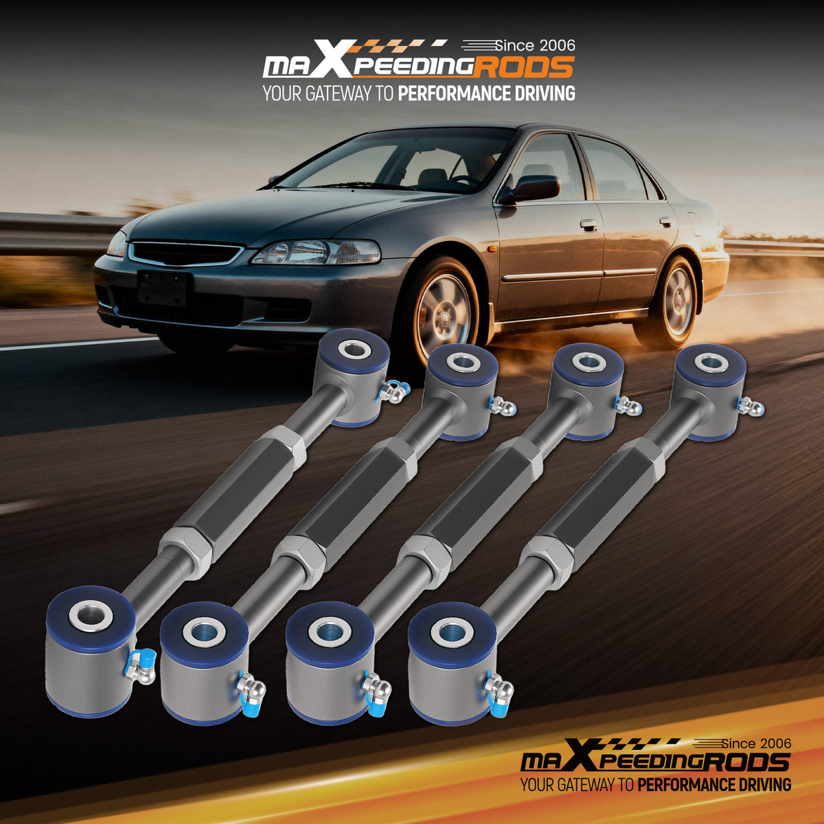 Adjustable Rear Camber Toe Arms Kits For 1998 1999 2000 2001 2002 compatible For Honda Accord