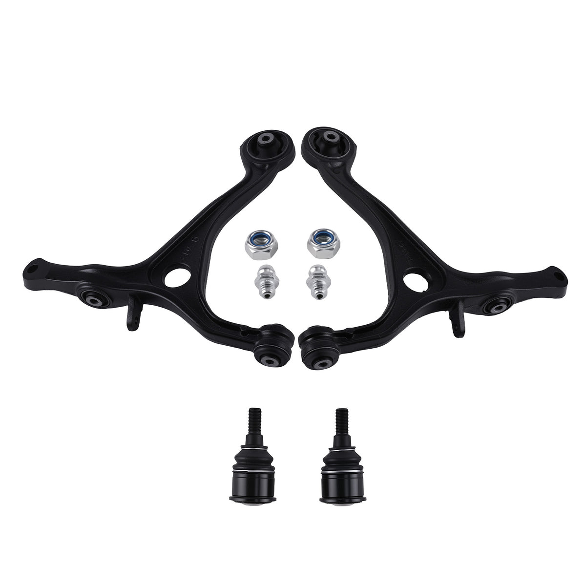 4x Front Lower Control Arms w/ Lower Ball Joints For 2004 2005 2006 compatible For Acura TL