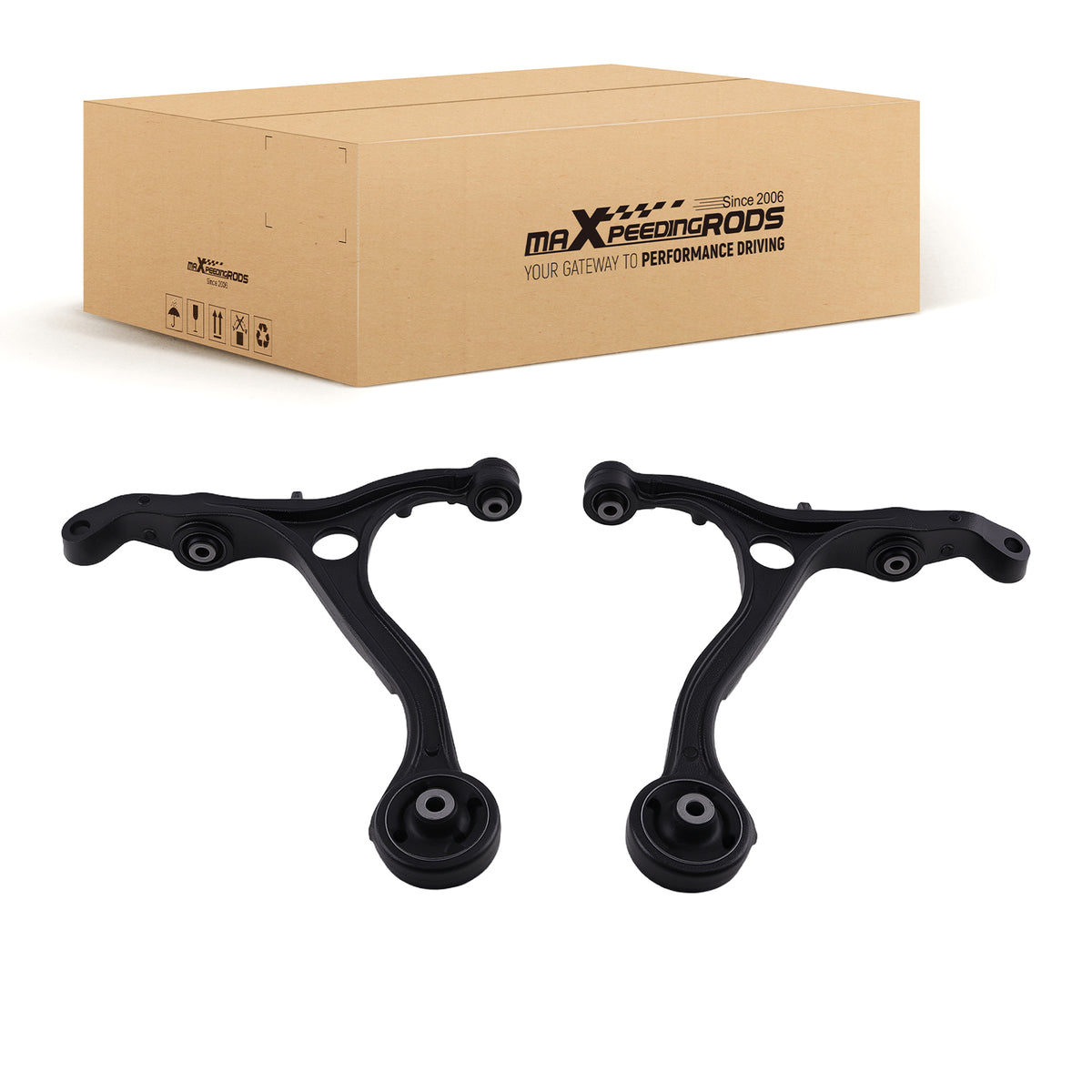 2pcs Front Lower Control Arms For 2008-2012 compatible For Honda Accord 2009-2014 compatible For Acura TSX