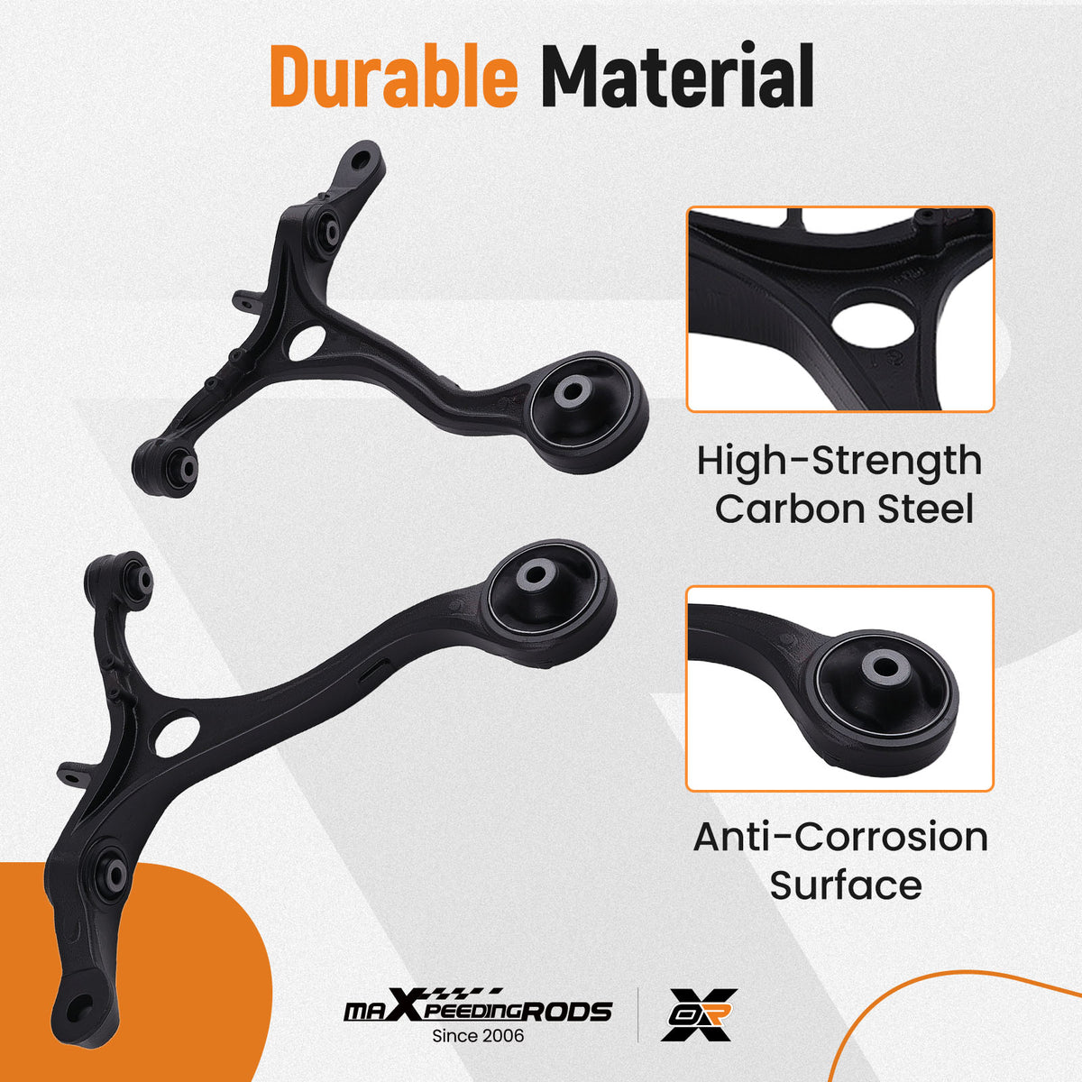 2pcs Front Lower Control Arms For 2008-2012 compatible For Honda Accord 2009-2014 compatible For Acura TSX