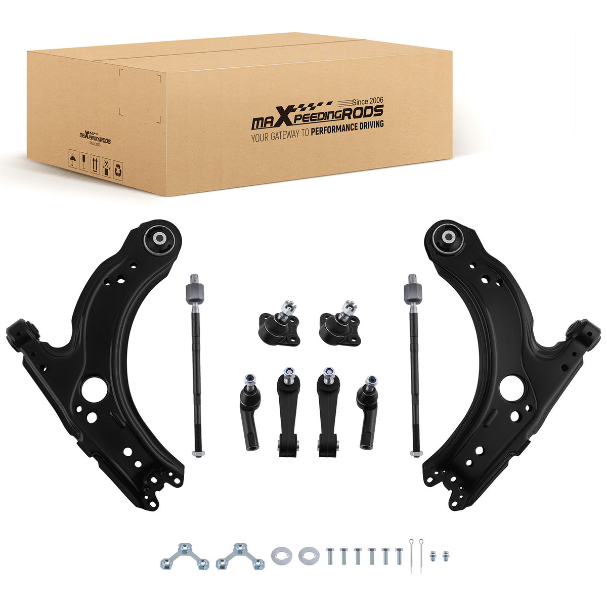 Front Lower Control Arm Assembly compatible For VW Beetle Jetta compatible For Golf 2001-2010 K90715