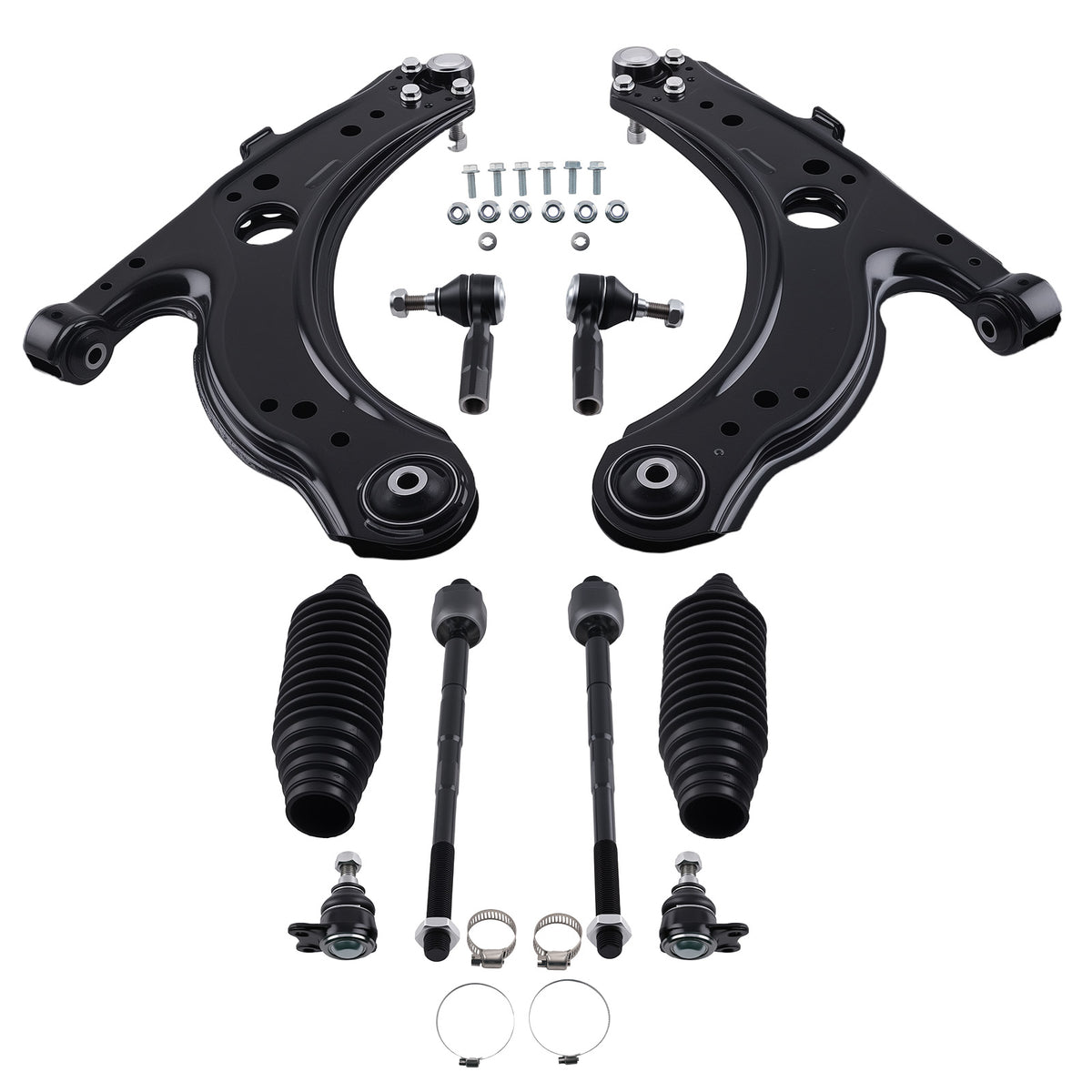10x Front Lower Control Arm Ball Joint Assembly compatible For Volkswagen Jetta compatible For Golf 99-05