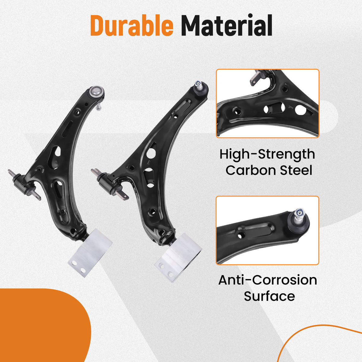 2x Front Lower Control Arms For 2017-2023 compatible For Cadillac XT5 GMC Acadia 3.6L 2.0L 2.5L