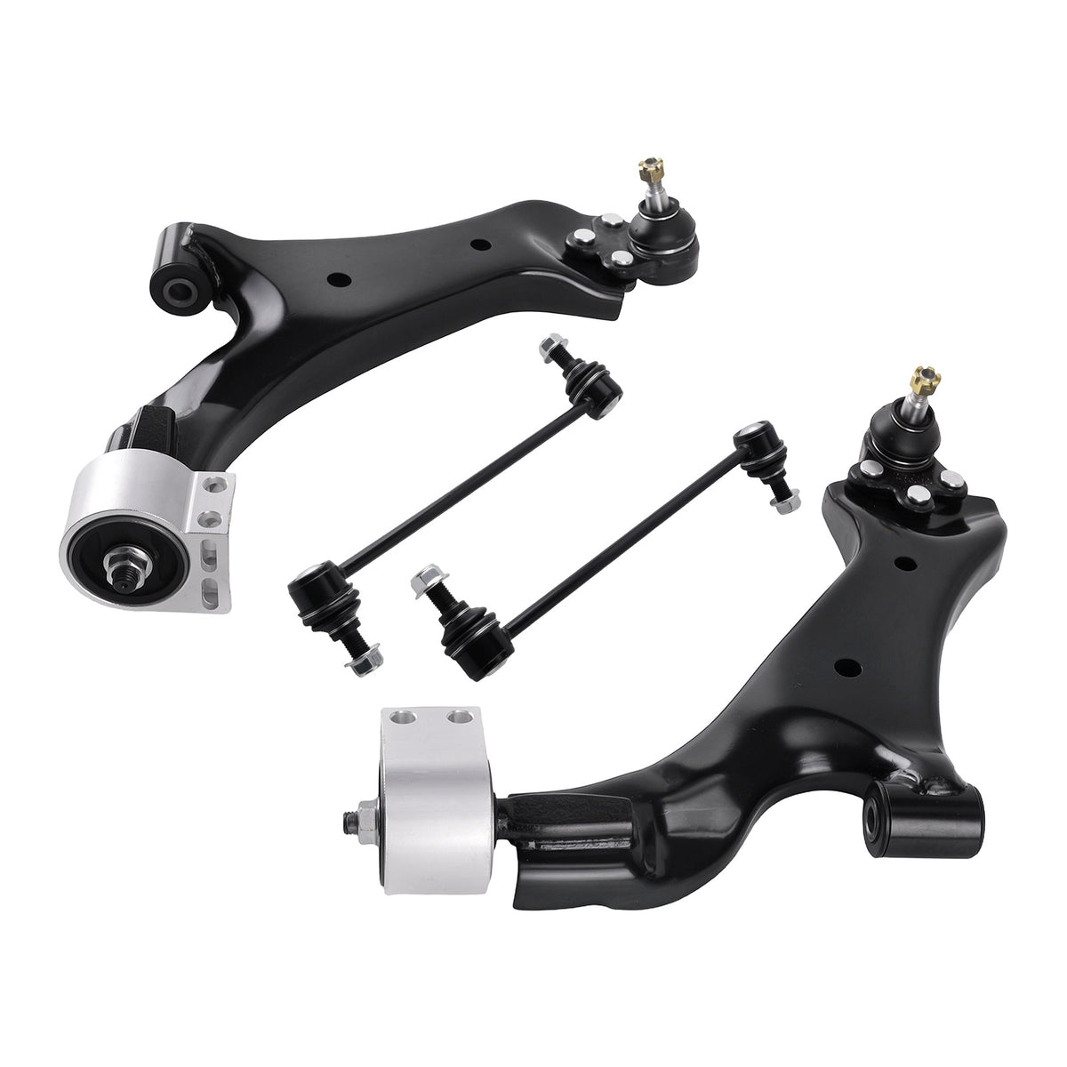 4x Front Lower Control ArmsSway Bar Link For 2008 2009 2010 compatible For Saturn Vue XL-7