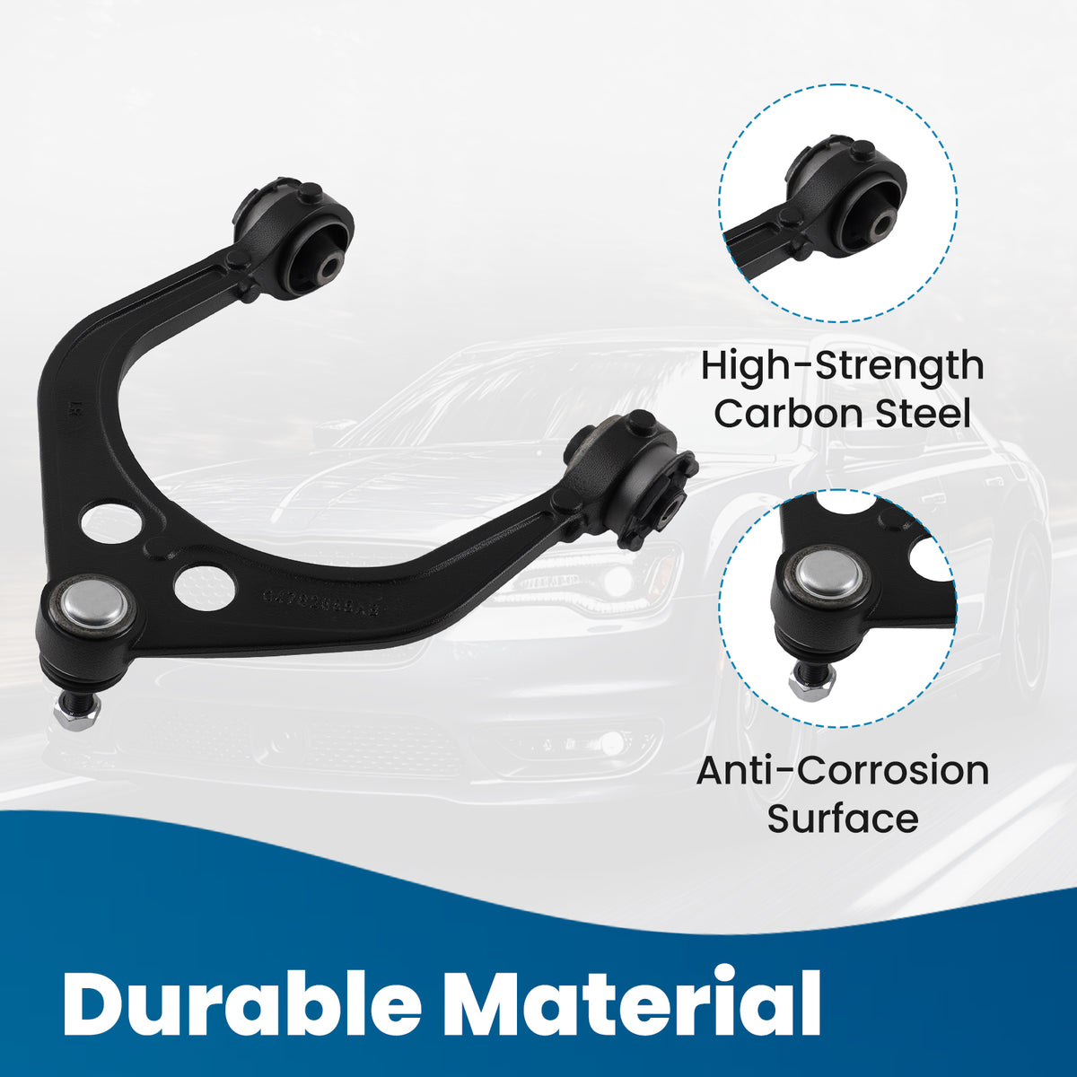 Front Upper Left Control Arm compatible For Chrysler 300 Challenger Charger MAGNUM 05-23