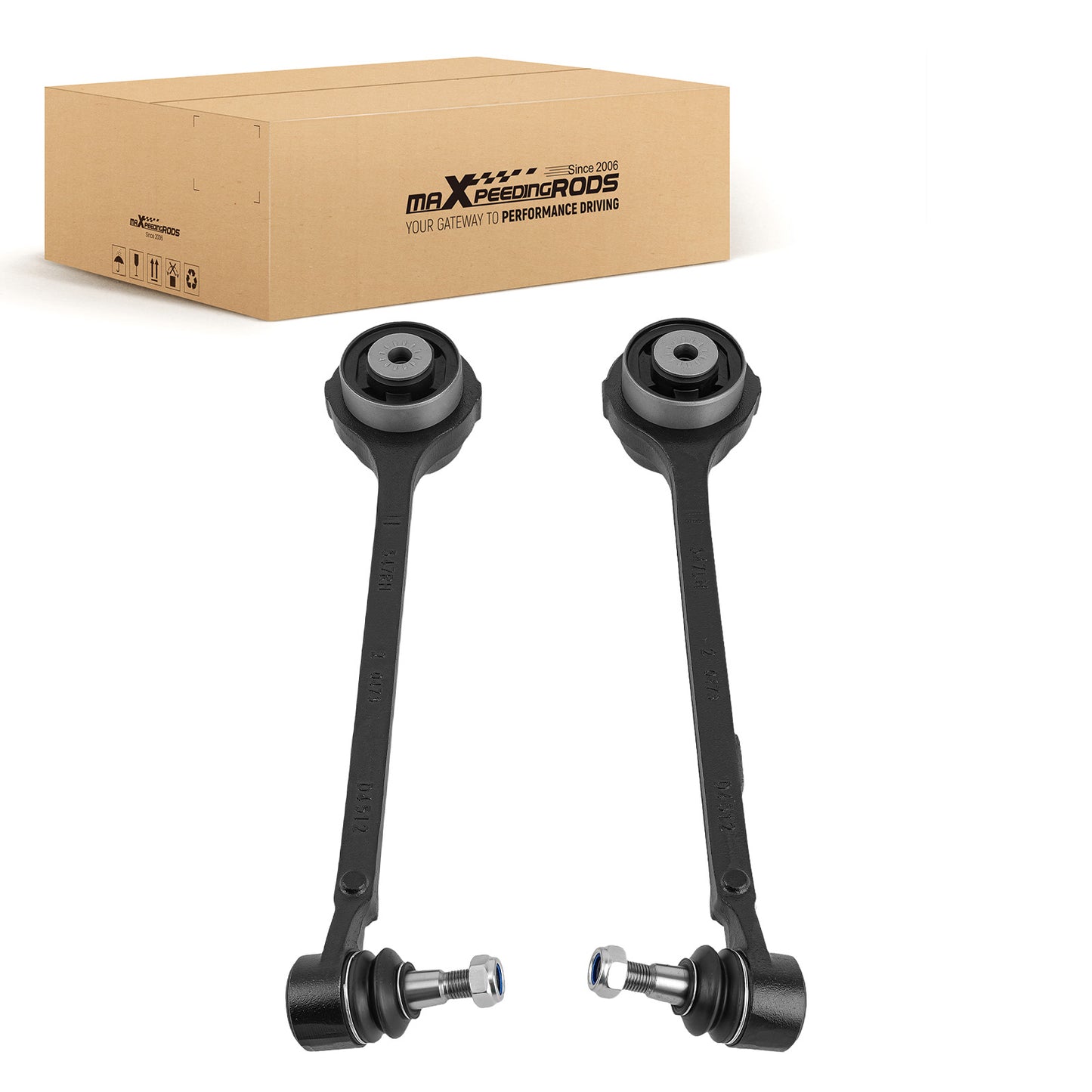 2 Pcs LH RH Front Lower Control Arms compatible For Dodge Challenger V6 3.6L 2015-2016 RWD