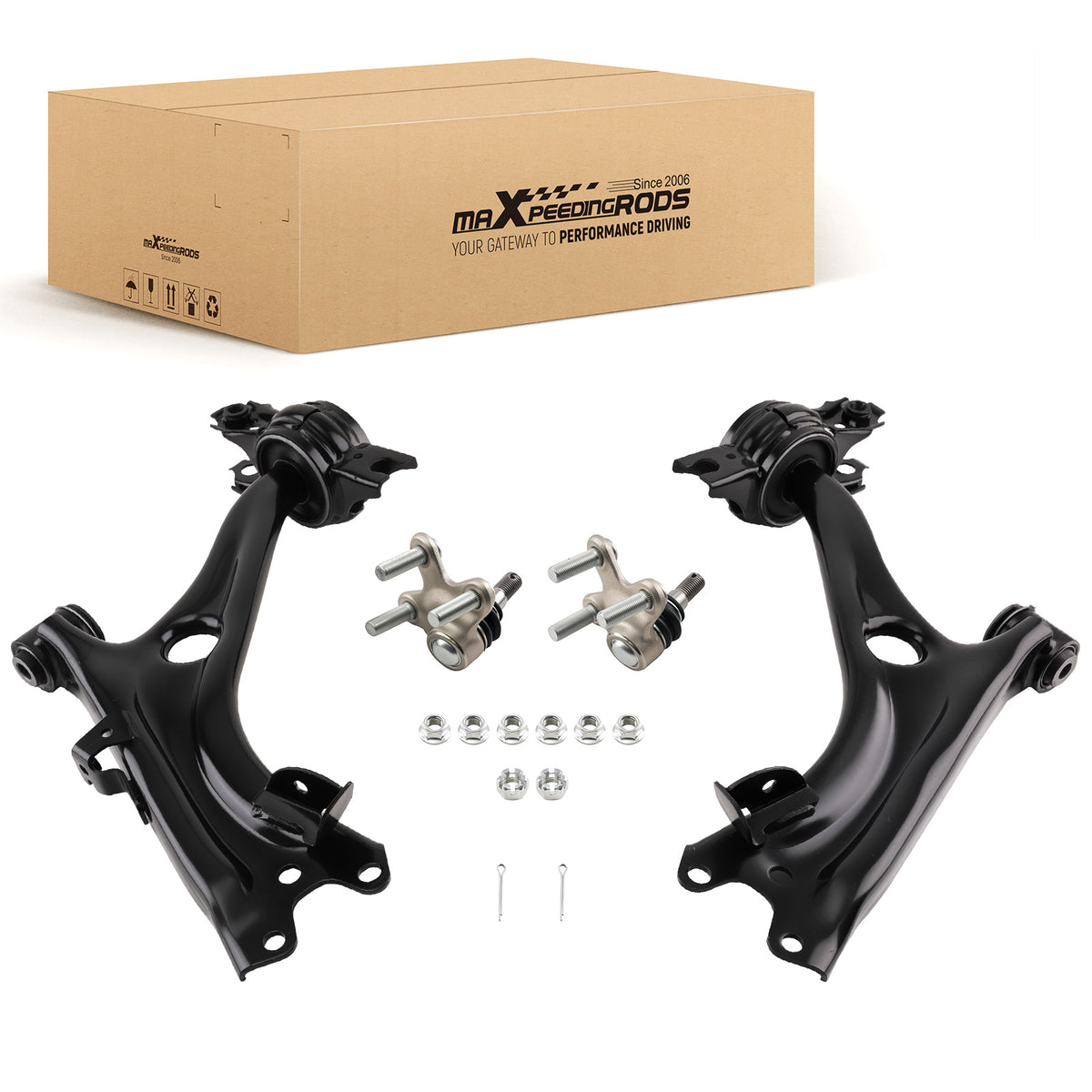 2pcs Front Lower Control Arms w/Ball Joint For 2016 2017 2018-2021  compatible For Honda Civic