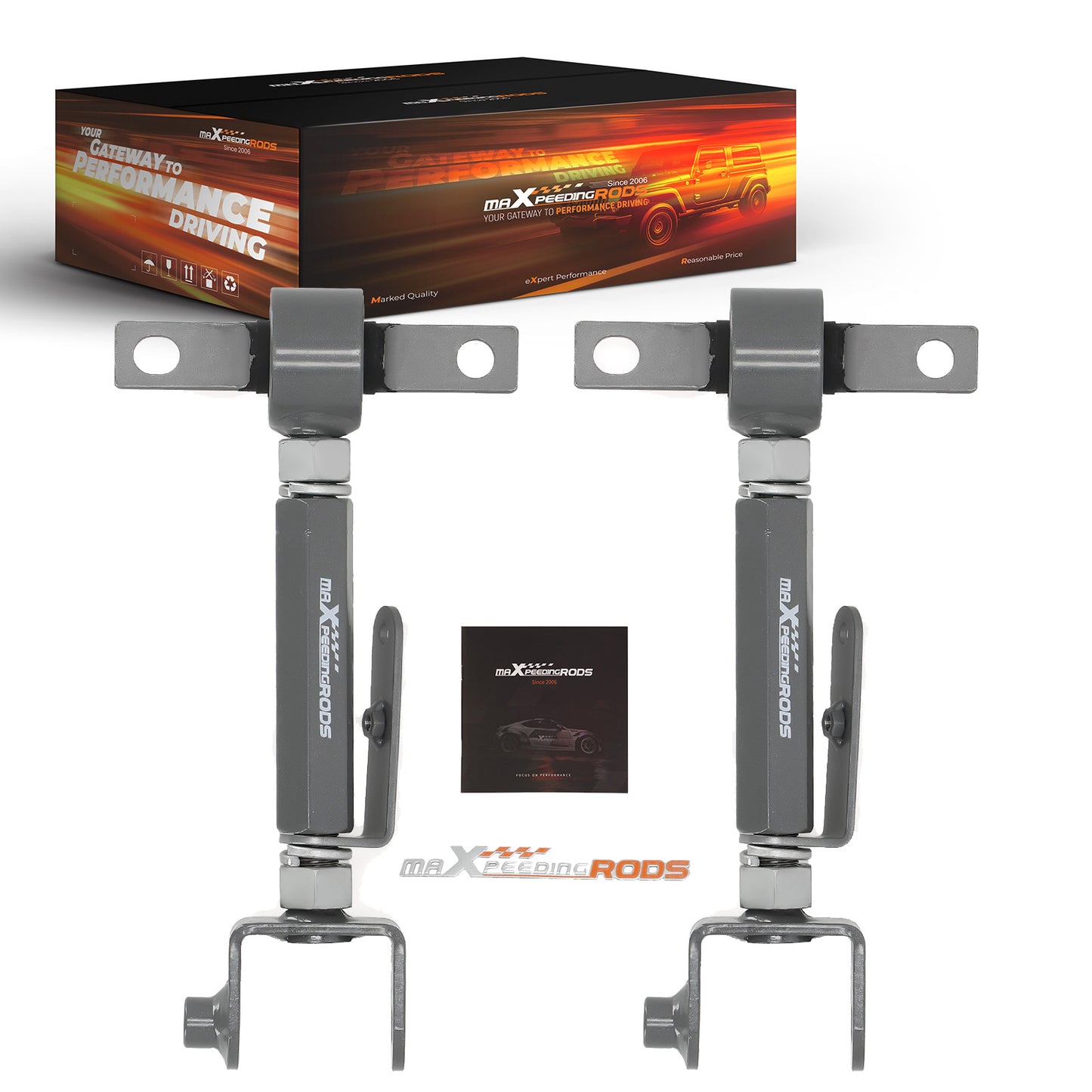 2x Adjustable Rear Camber Arm Kit compatible For Honda Civic 2001-2005 Coupe Sedan DX EX