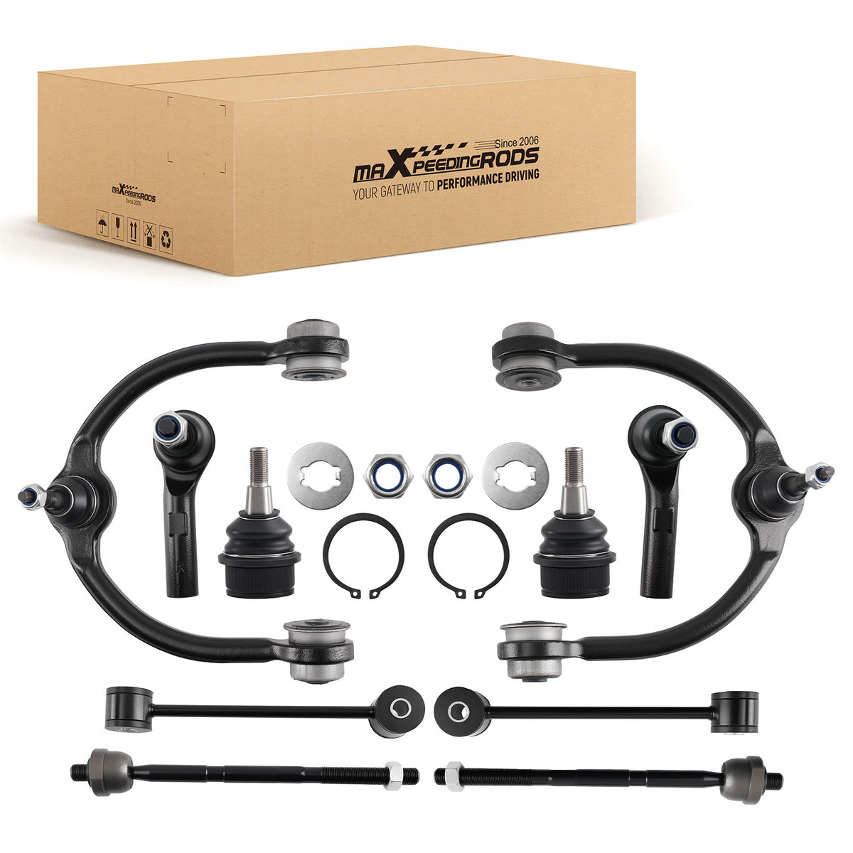 10x Front Suspension Set Control Arm For 2005 -10 compatible For Jeep Commander Grand Cherokee
