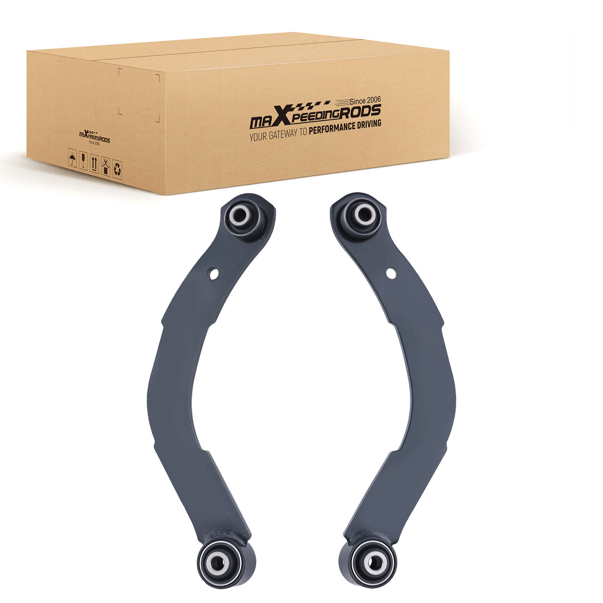 2x Rear Upper Control Arms Lateral Links For 07-17 compatible For Jeep Compass Patriot Caliber