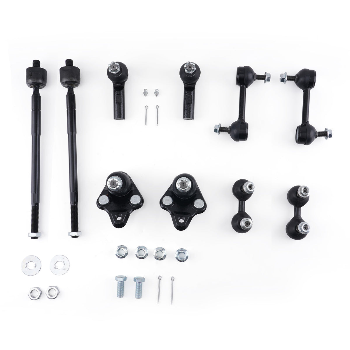 Front Tie Rod End Sway Bar Link Ball Joint compatible For Toyota Corolla 1996-2002 10PCS