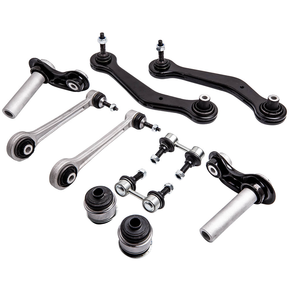 10 Pcs Rear Control Arms Kit compatible For BMW X5 2.5i/3.0i/4.4i M62/4.4i N62/4.6is/4.8is