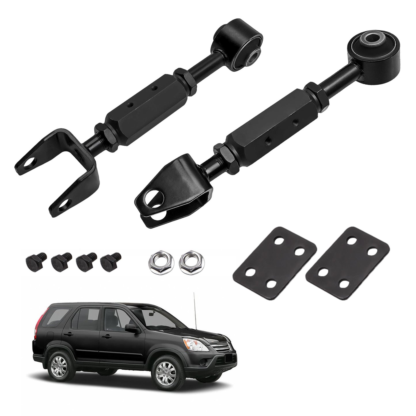 2 x Left Right Adjustable Rear Upper Control Arms compatible For Honda CR-V 2002-2006
