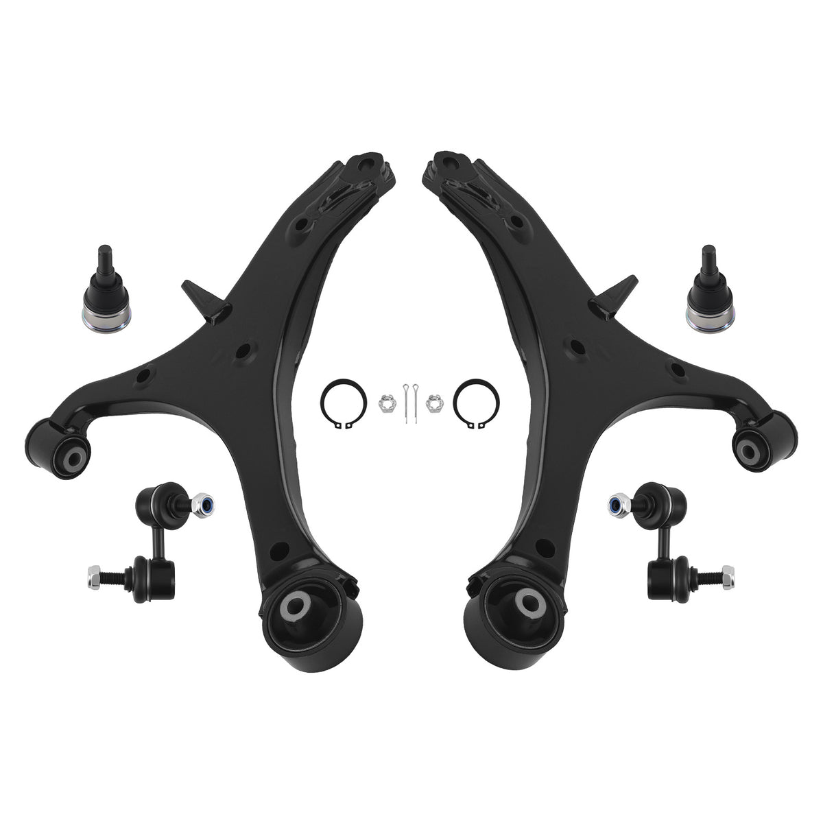 Front Lower Control Arms Ball Joint Sway Bar Links For 2003-2011 compatible For Honda Element
