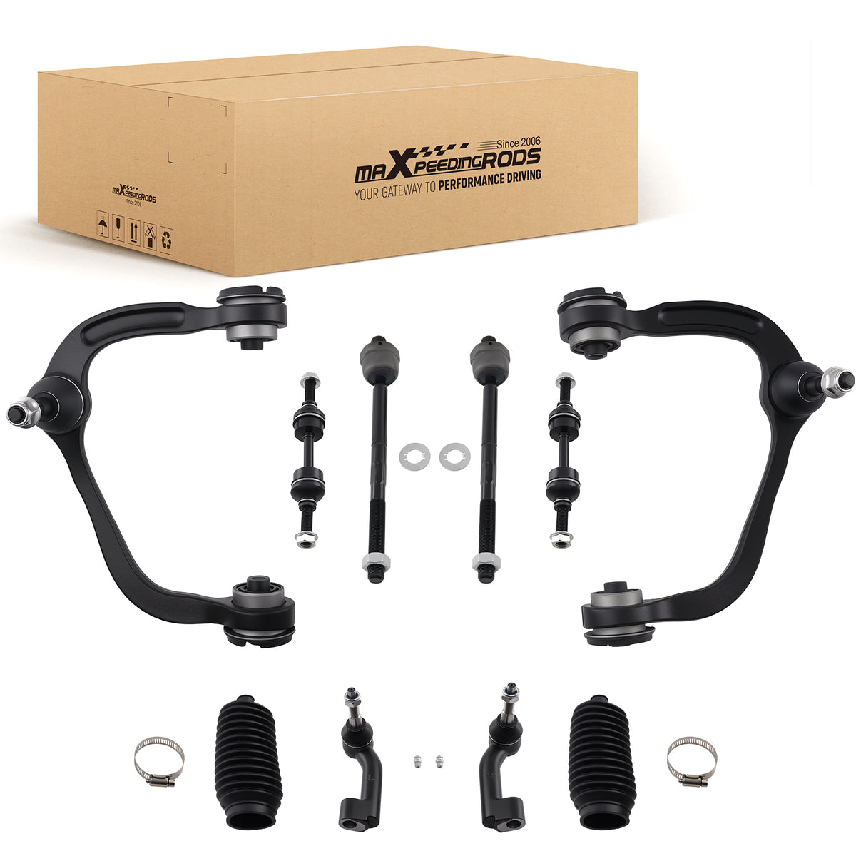 10x Front Upper Control Arm Swaybar compatible For Ford F150 2WD Expedition Navigator 07-14