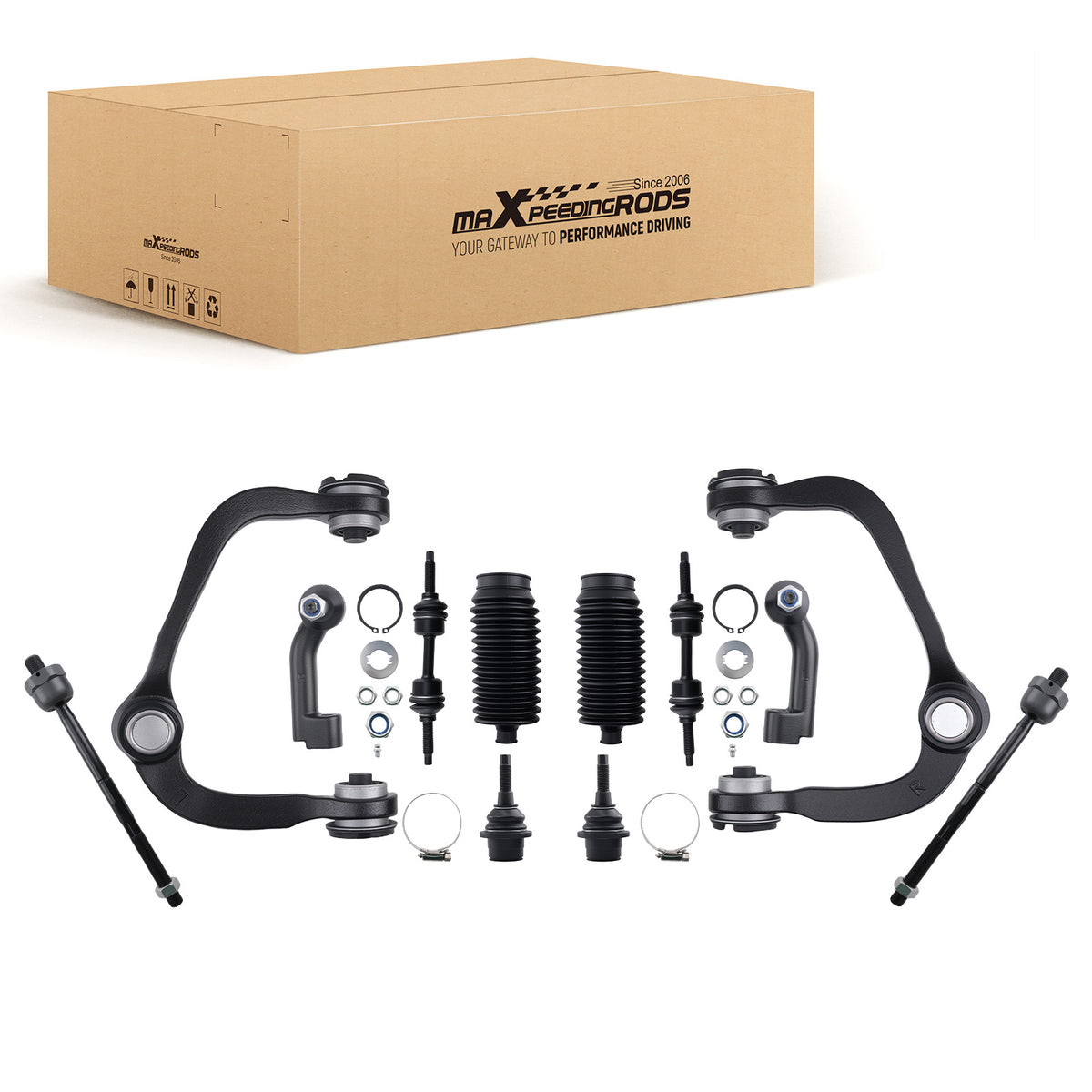 12x Front upper Control Arms w/Ball Joint compatible For Lincoln Navigator compatible For Ford F-150 07-14
