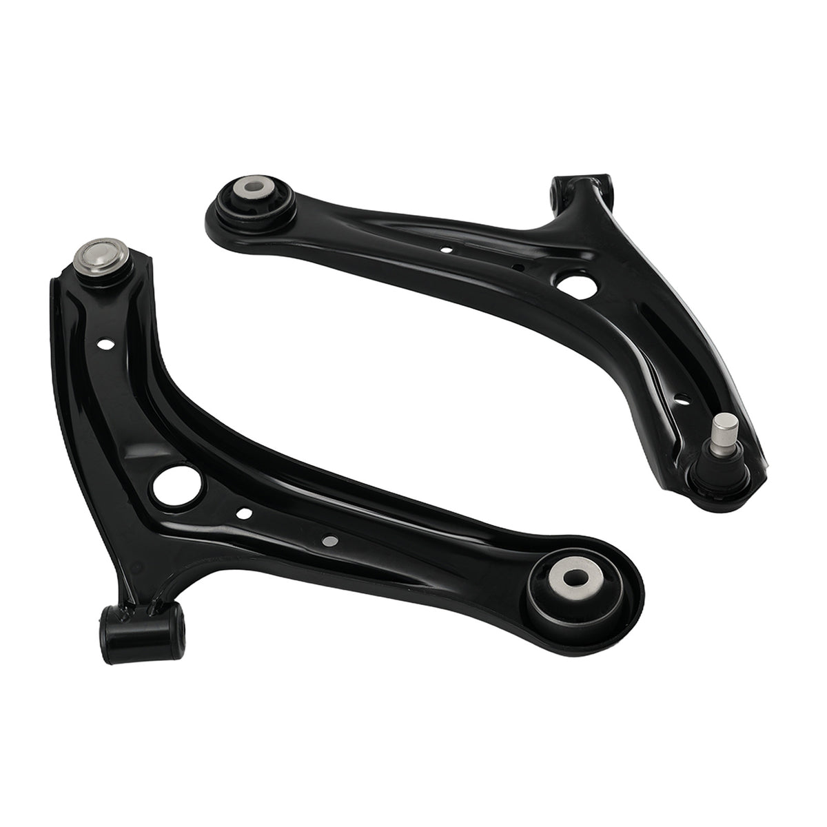 8x Front Lower Control ArmBall Joint +Sway Bar Link compatible For Ford Fiesta 2011-2019