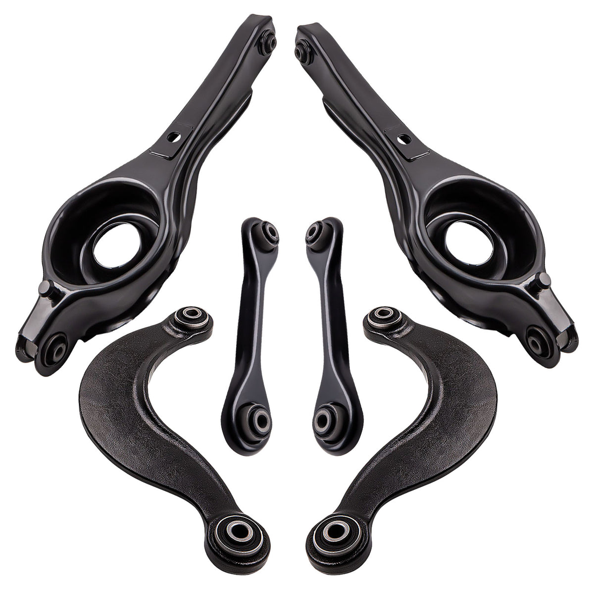 6 Pcs Rear Forward Rearward Control Arm compatible For Ford Focus 2000-2006 ZX3 3 Door