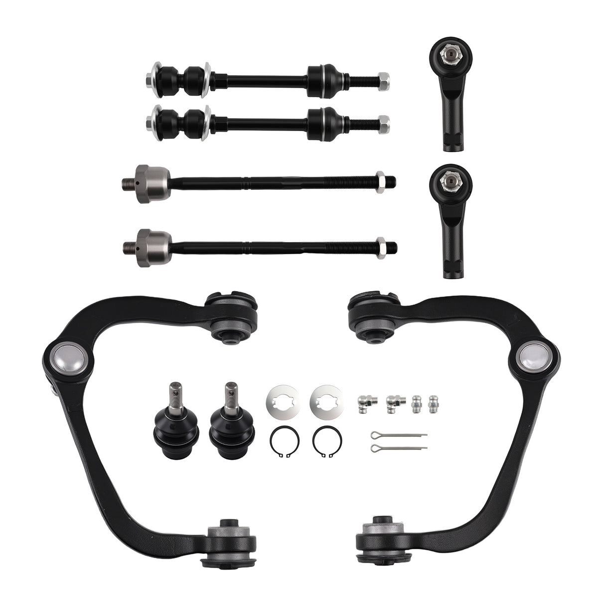 10Pcs 2WD Front Suspension Kit Compatible For Ford F-150 2005-2008 compatible For Lincoln Mark LT 2006-2008