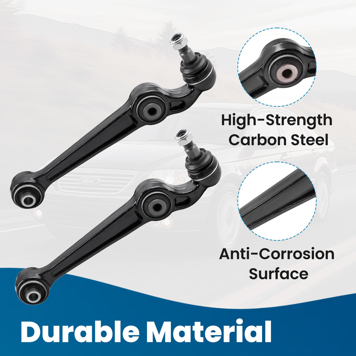 4x Front Lower Control Arm Ball Joint compatible For Ford Fusion compatible For Mercury Milan compatible For Lincoln MKZ