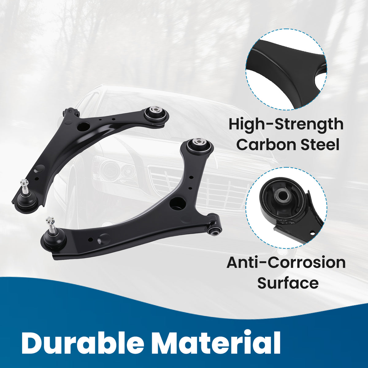 Front Lower Control Arm + Ball Joint + Sway Bar For Grand Caravan TownCountry