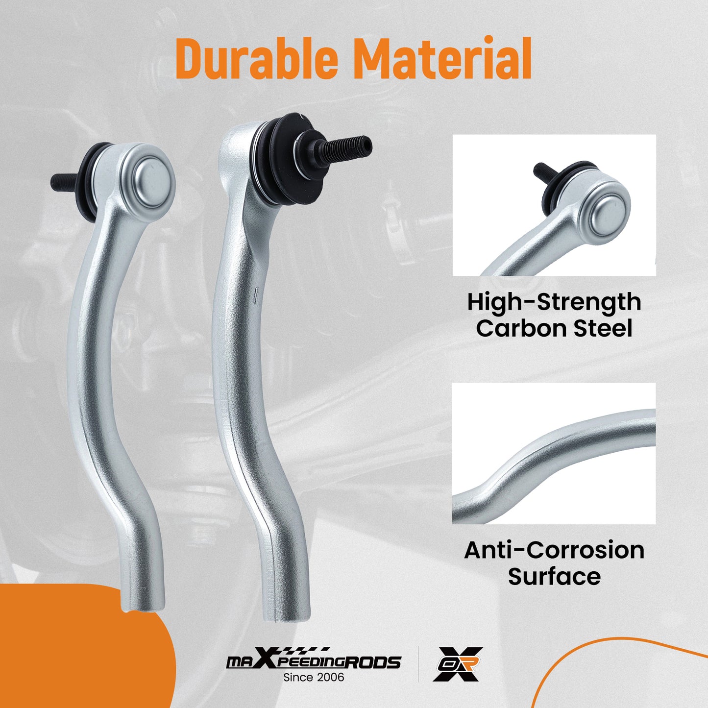 2x Outer Tie Rods For 2004-2008 compatible for Acura TSX 2003-2005 2006 2007 compatible for Honda Accord