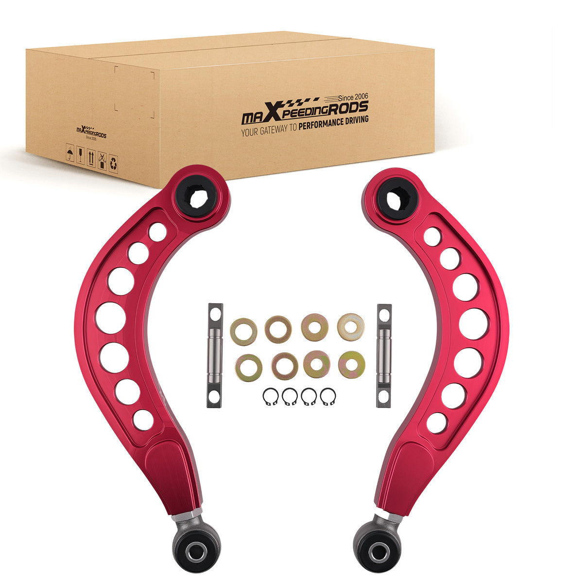 Suspension Adjustable Rear Upper Camber Control Arms Kit compatible For Honda Civic 2006-15
