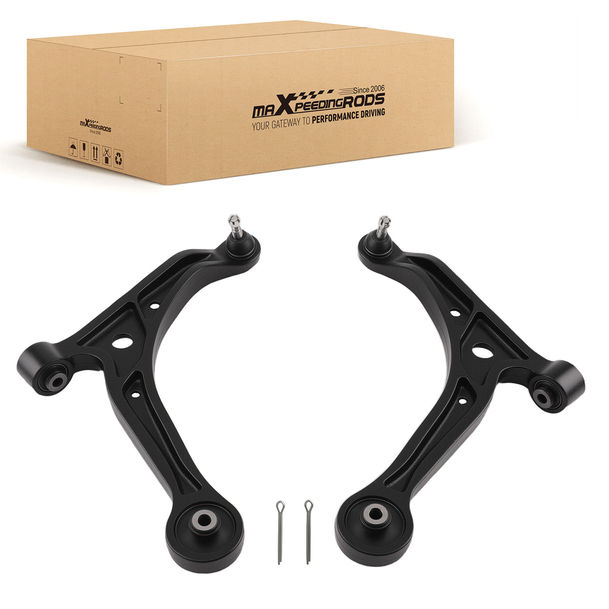 Front Lower Suspension Control Arms w/Ball Joints For 1999 - 2004 compatible For Honda Odyssey