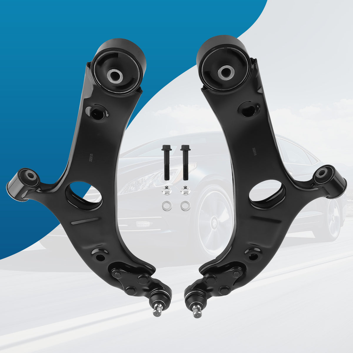 Front Lower Control Arms compatible For Hyundai Azera Sonata compatible For Kia Cadenza Optima 2012-2014
