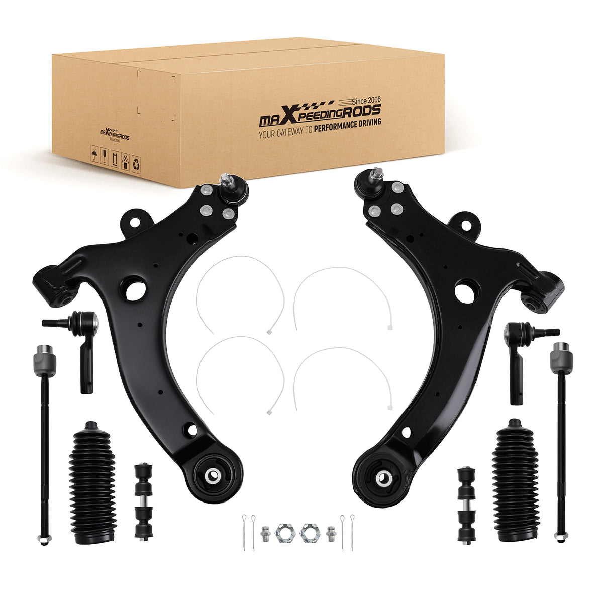 10x Suspension Front Lower Control Arms Kit For 2000-07 compatible For Chevy Impala compatible For Monte Carlo