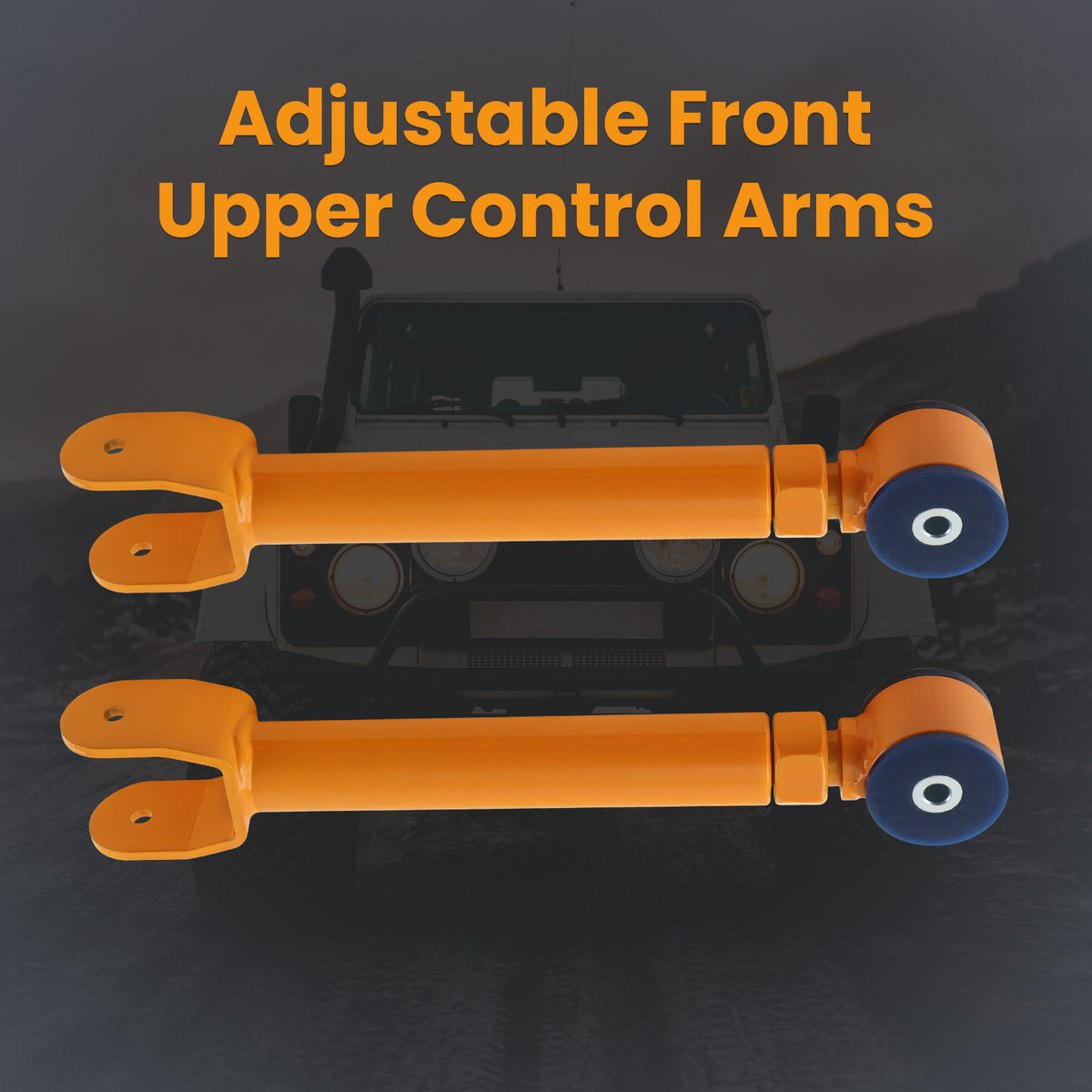 Front Upper Adjustable Control Arm Set 0-8 Lift compatible For Jeep Wrangler TJ 1997