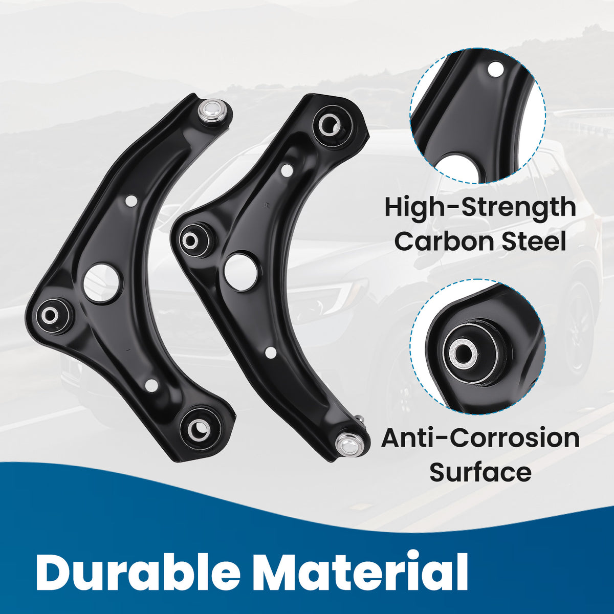 2Pcs Front Lower Control Arm with Ball Joint Compatible For Nissan Versa 2012-2019