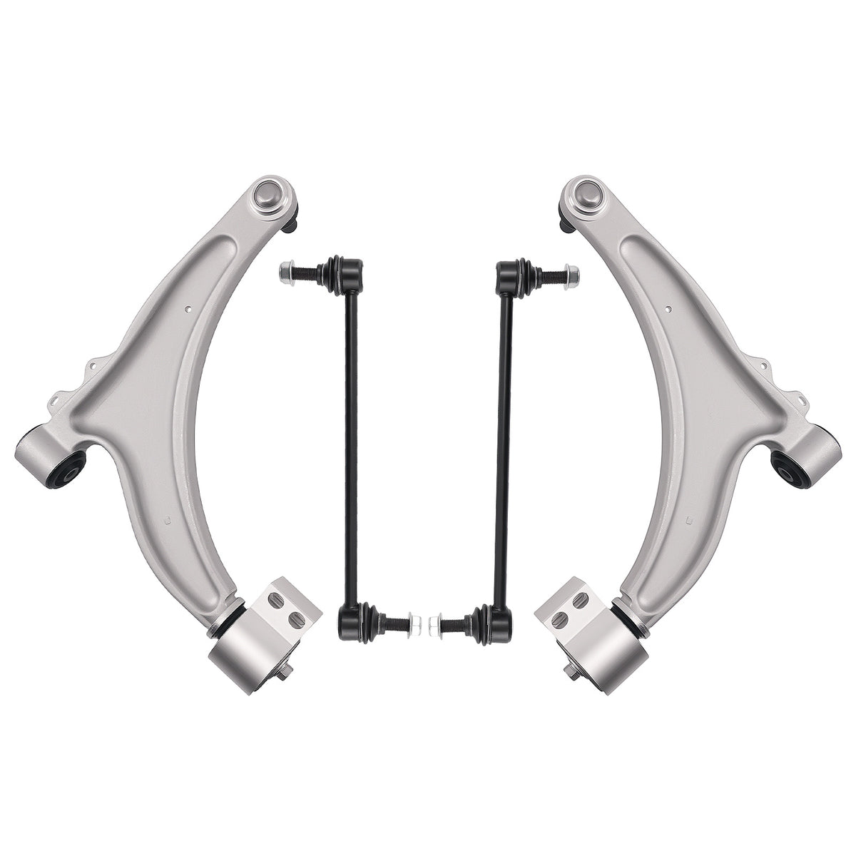 Front Lower Control Arms with Ball Joints Sway Bar Links compatible For Buick Allure 2010