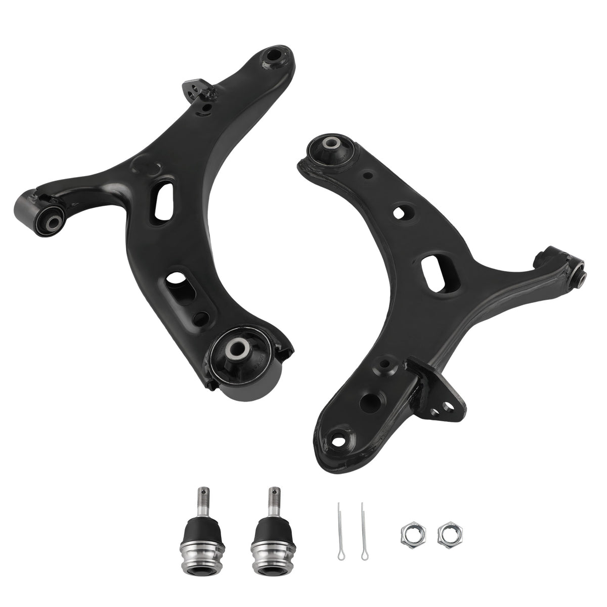 Pair Front Lower Control Arms w/Ball Joint compatible For Subaru Legacy Outback 2010-2014