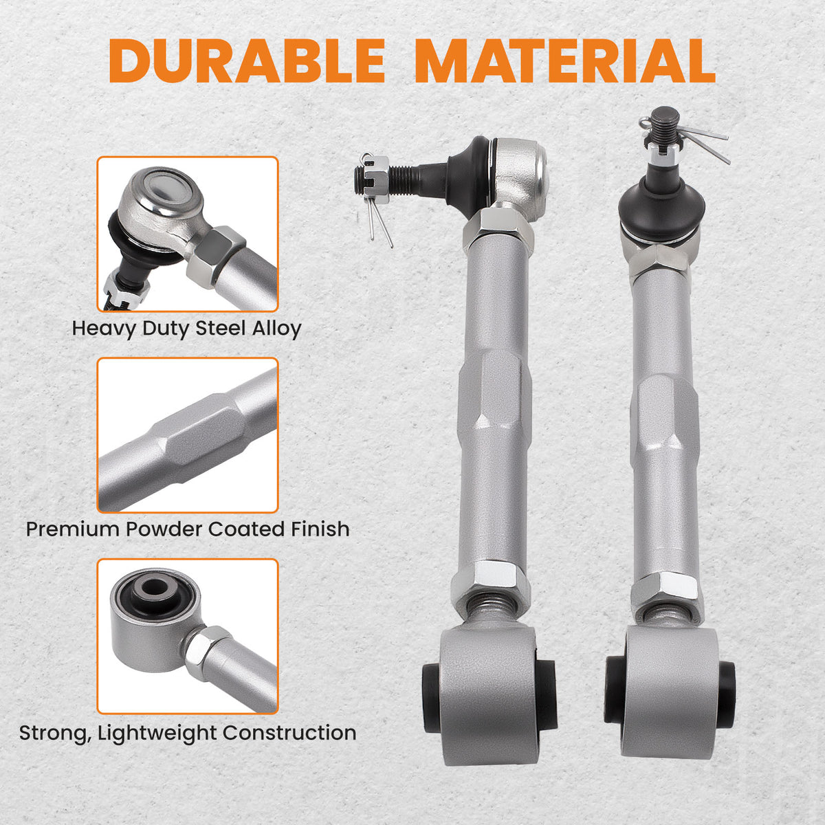 Compatible For Lexus IS300 GS300 GS400 GS430 Adjustable Rear Toe 2 Pcs Control Arms Kits