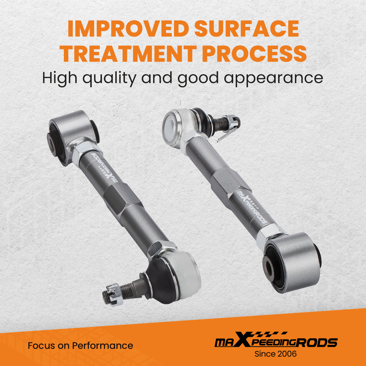 Pair Adjustable Rear Toe Arms Kits compatible For Lexus IS300 GS300 GS400 GS430 2001-2005