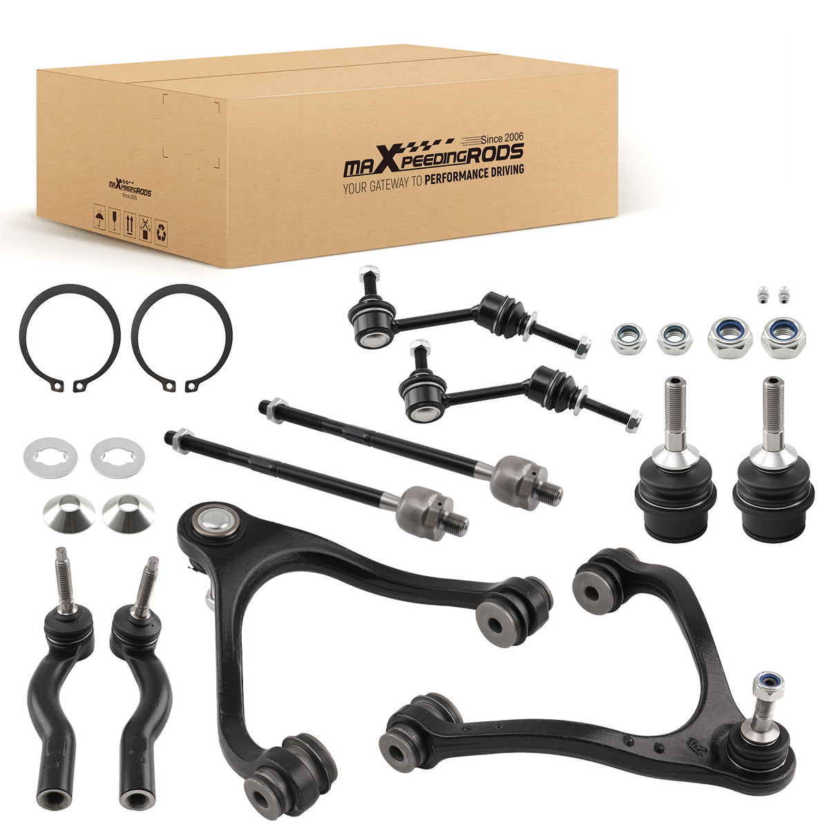 10x Front Upper Control Arm Sway Bar compatible For Ford Crown Victoria Town Car 2003-2011