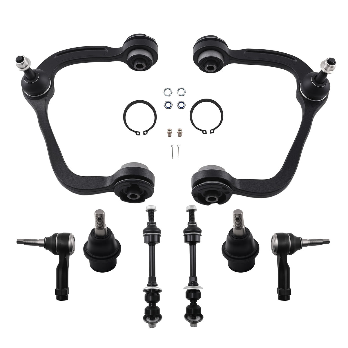 Front Upper Control Arm Ball Joints Sway Bar Tie Rod compatible For ForD F-150 4WD 2005-08