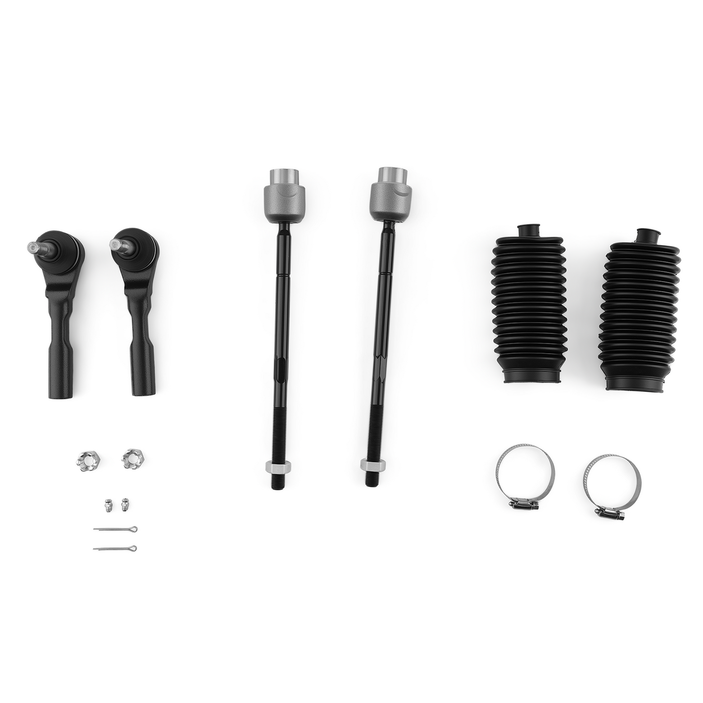 6pcs Front Tie Rod End Links Kit compatible For Pontiac G6 compatible For Chevrolet Malibu Saturn Aura