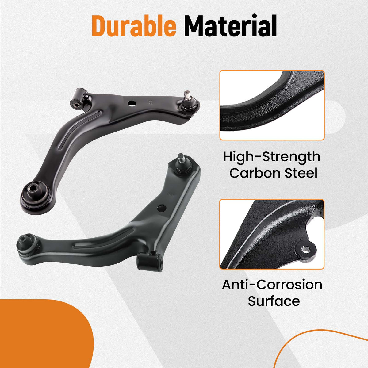 10x Front Lower Control Arm with Ball Joint compatible For Ford Escape 2008 - 2009