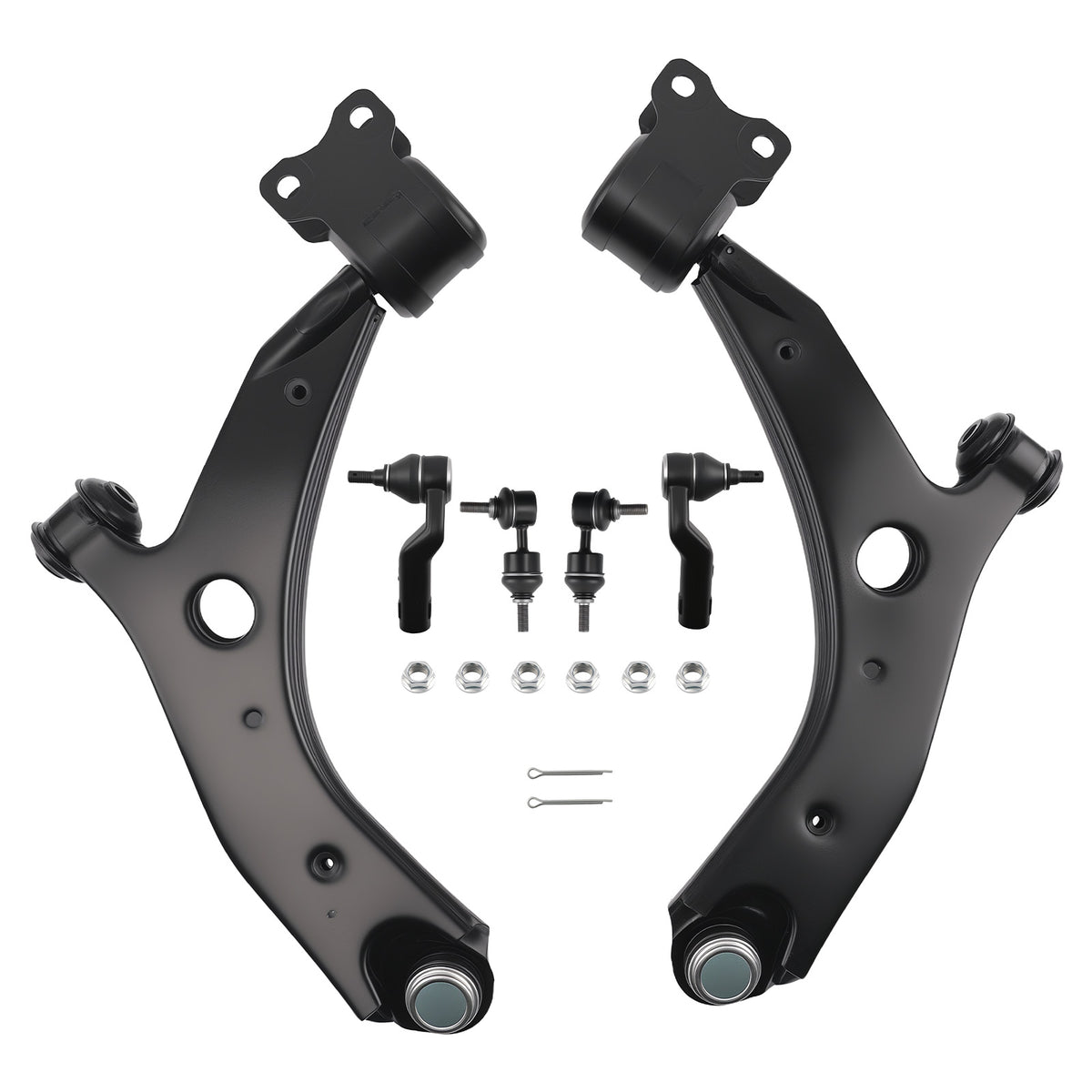 6 Piece Front Control Arm Rear Sway Bar End Link Kit compatible For Mazda 3 5 2004-2015