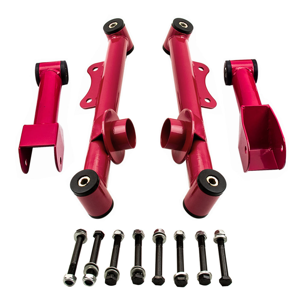 Compatible For Ford Mustang 1979 Upper Lower Rear Tubular Control Arms w/ bushing Bolt Nut