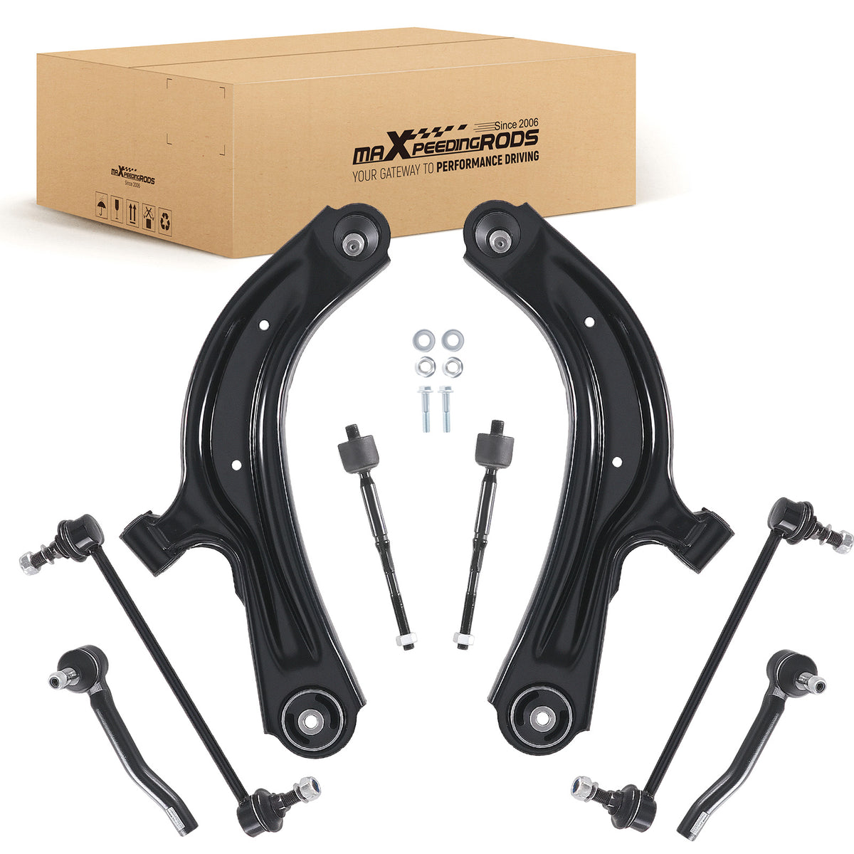 Front Suspension Control Arms Sway Bar LH & RH For 2013-2019 compatible For Nissan Sentra NV200