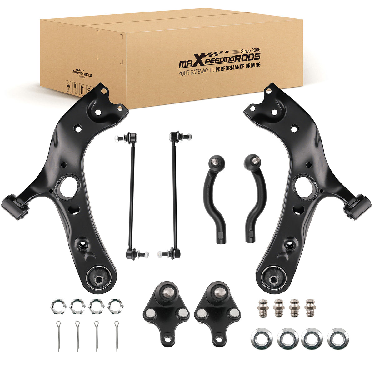 6x Front Lower Control Arm Ball Joint compatible For TOYOTA RAV4 2006-18 compatible For LEXUS NX300 15-20