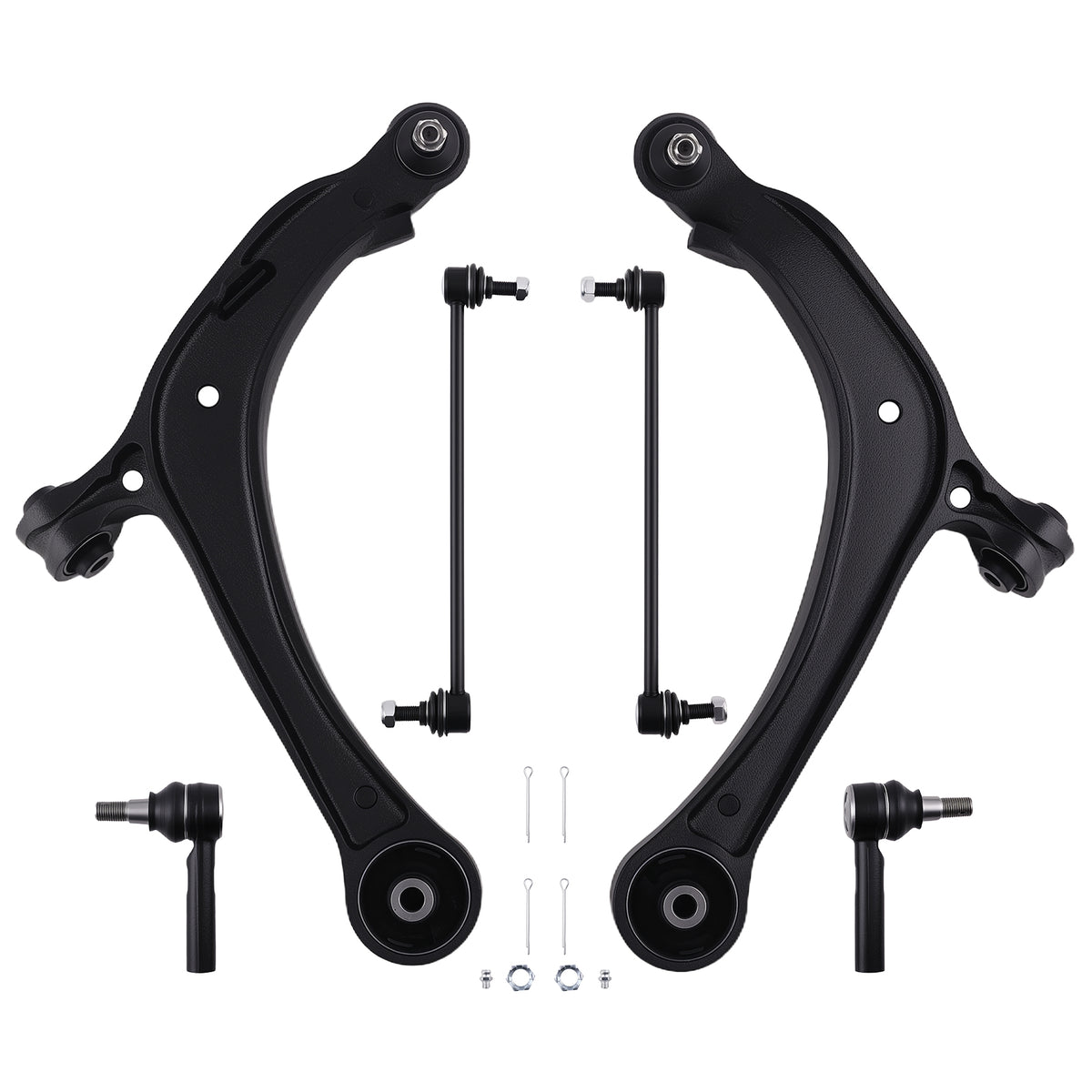 6pcs Front Lower Control Arms Suspension Kit compatible For Honda Odyssey 2011-2016 2017