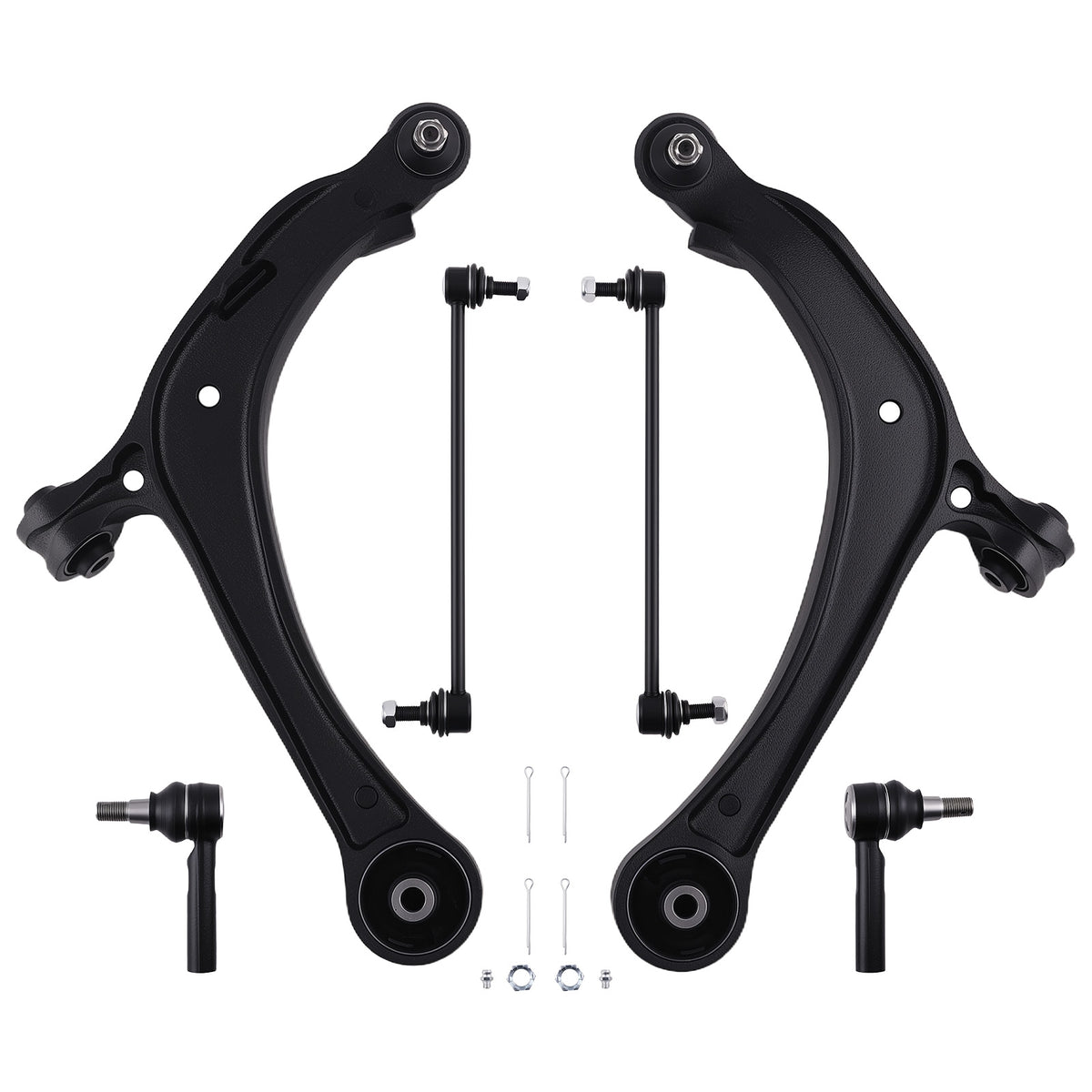 6pcs Front Lower Control Arms Suspension Kit compatible For Honda Odyssey 2011-2016 2017